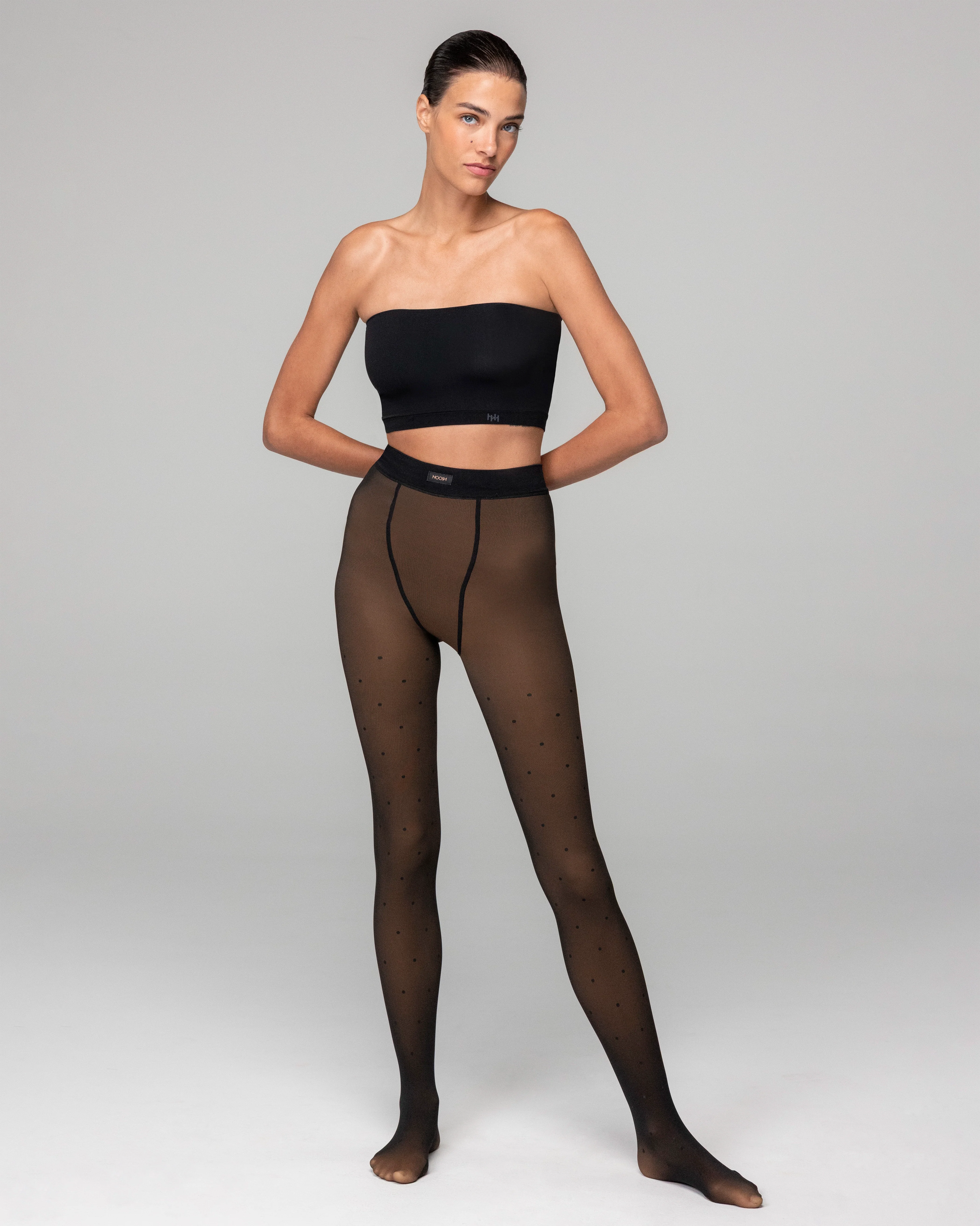 TOAST - FLEECE-LINED TIGHTS - DOTS - Image 6