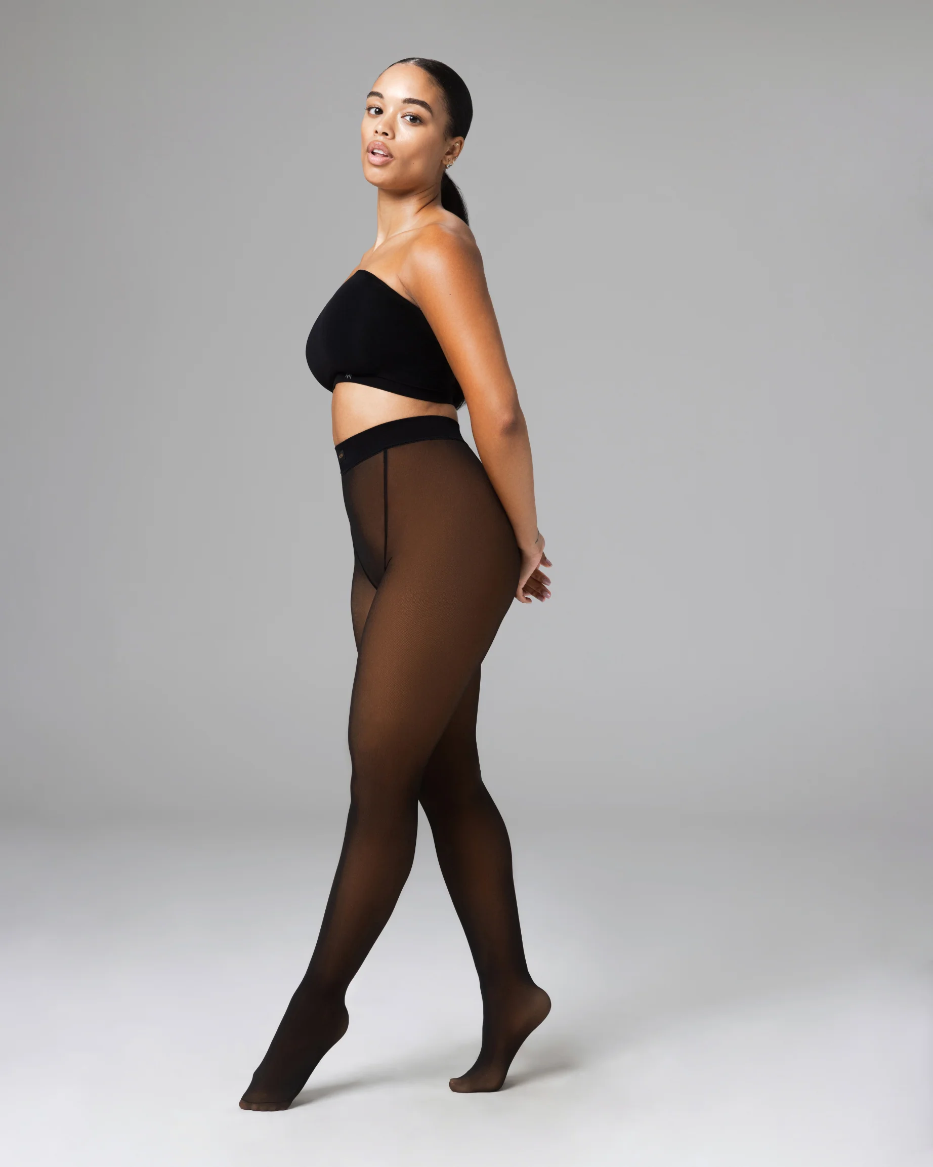TOAST - FLEECE-LINED TIGHTS - SHEER ILLUSION - Image 15