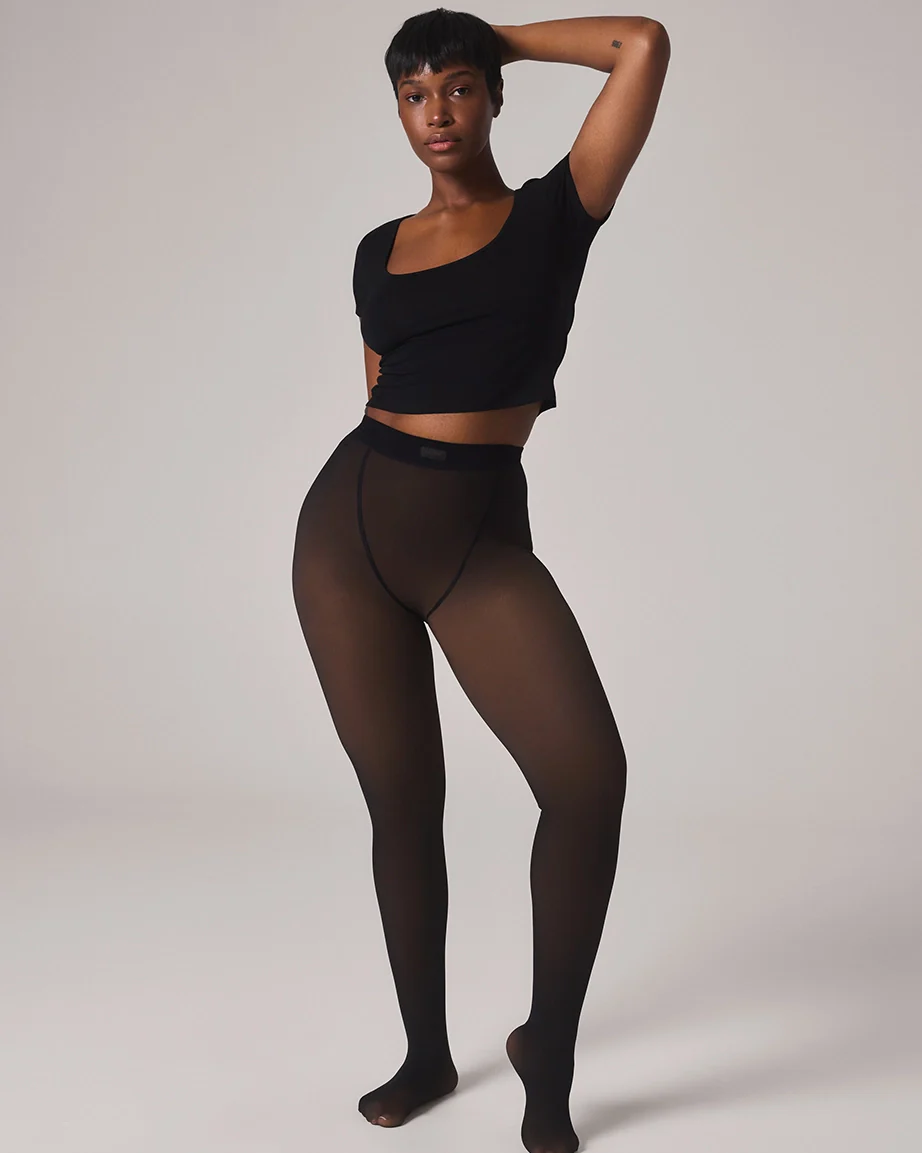 TOAST - FLEECE-LINED TIGHTS - SHEER ILLUSION - Image 16