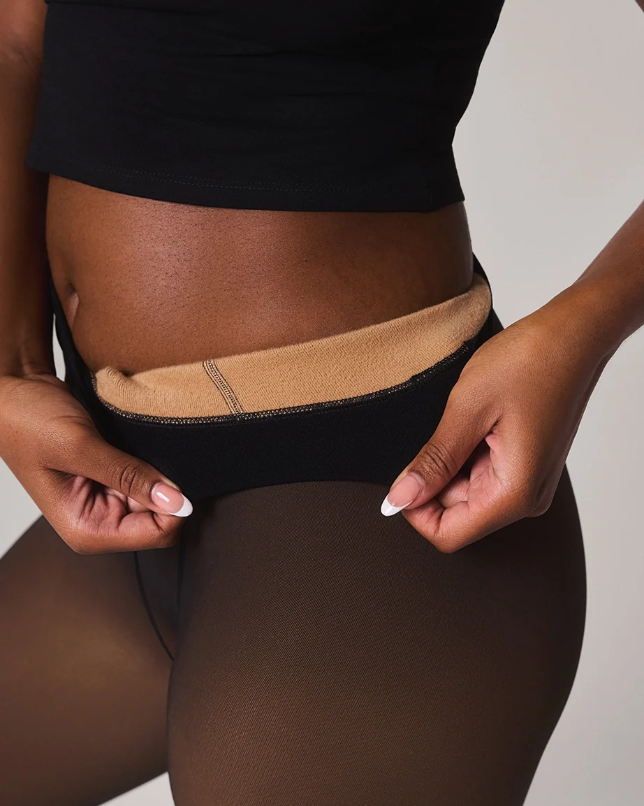 TOAST - FLEECE-LINED TIGHTS - SHEER ILLUSION - Image 17