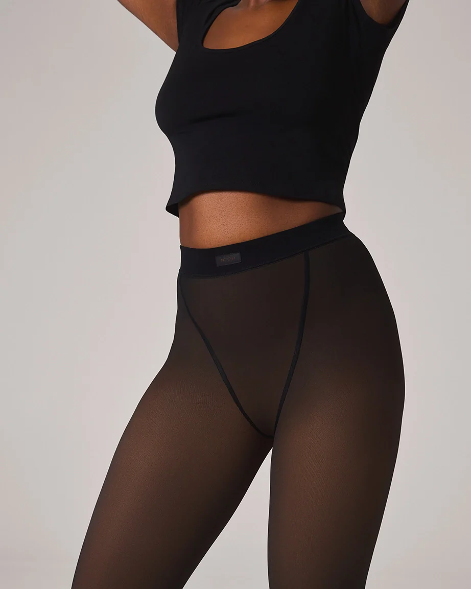 TOAST - FLEECE-LINED TIGHTS - SHEER ILLUSION - Image 20