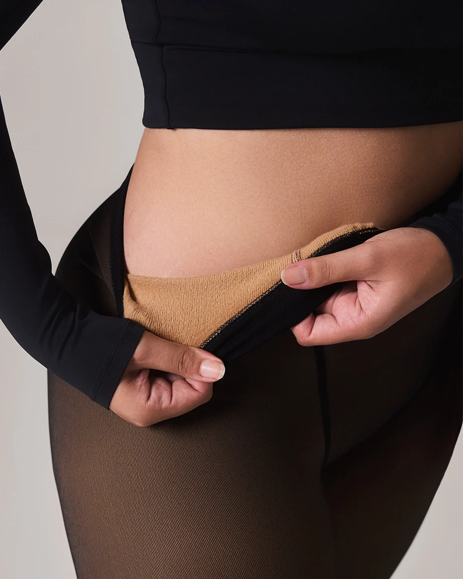 TOAST - FLEECE-LINED TIGHTS - SHEER ILLUSION - Image 9